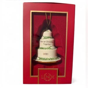Lenox 2021 1st Christmas Together Porcelain Ornament NIB